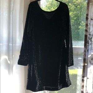 Black sequence dress